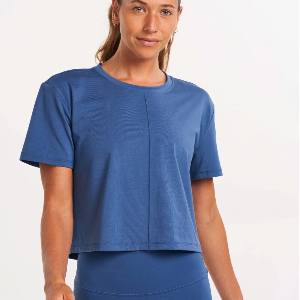 ALWRLD ALSPRT Pintuck Cropped Workout Top